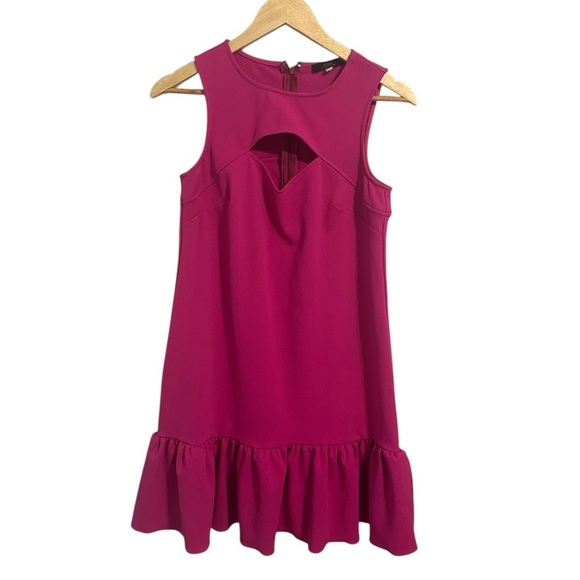 Trina Turk Magenta Fuchsia Keyhole Shift Dress Size Small Hot Pink Barbiecore - Picture 2 of 8